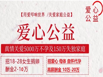 竞秀捐卵助孕生子 爱心志愿者招募